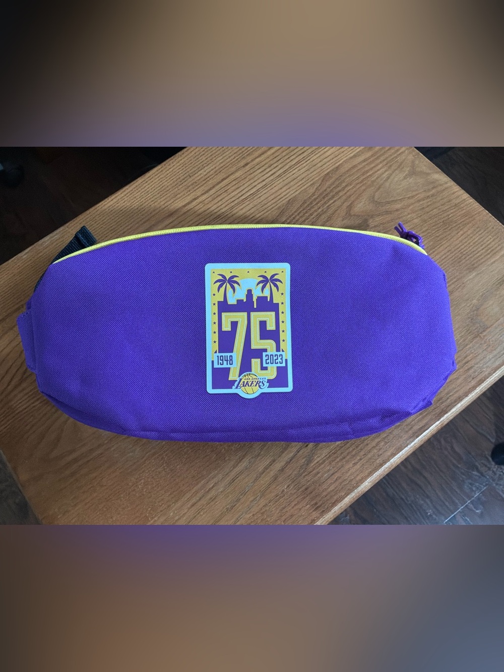 Los Angeles Lakers 75th Anniversary Purple Belt Bag